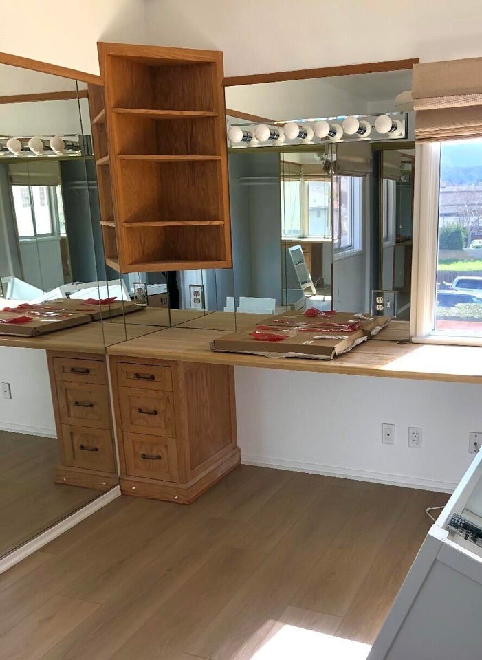 The original Wig Room in the upper rear unit — Dolly Parton's vanity and dressing room, still intact